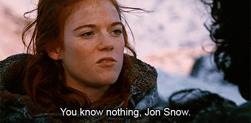 You Know Nothing Game of Thrones